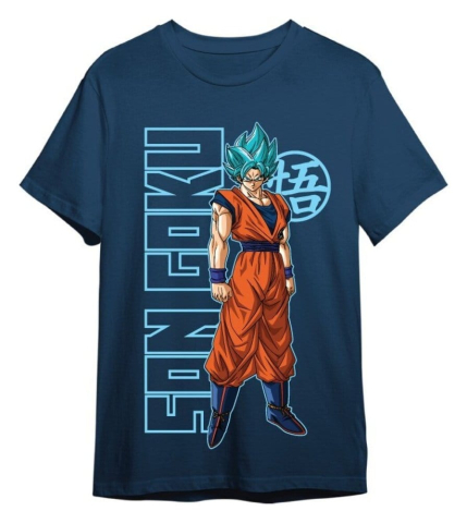 PRECOMENZI - Dragon Ball Super T-Shirt Goku Super Saiyan Blue Denim Size XXL