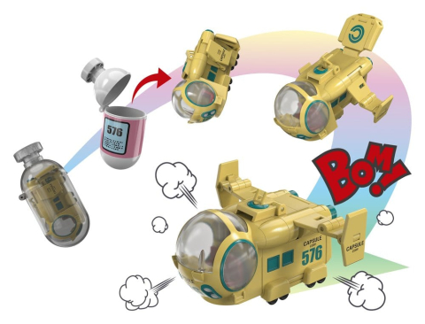 PRECOMENZI - Dragon Ball Z Changearts Action Figure Hoi-Poi Capsule No. 576 Bulma's Airplane 8 cm