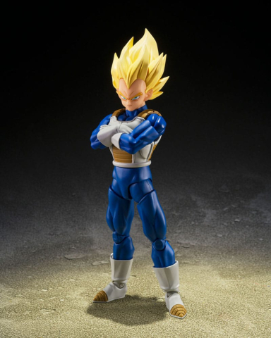 PRECOMENZI - Dragon Ball Z S.H.Figuarts Action Figure Super Saiyan Vegeta (Dangerous Pride) 14 cm
