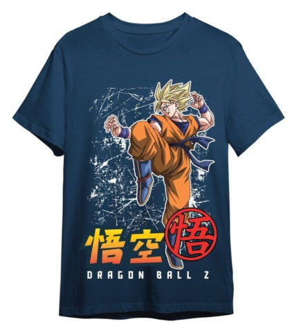 PRECOMENZI - Dragon Ball Z T-Shirt Goku Super Saiyan Denim Size XXL
