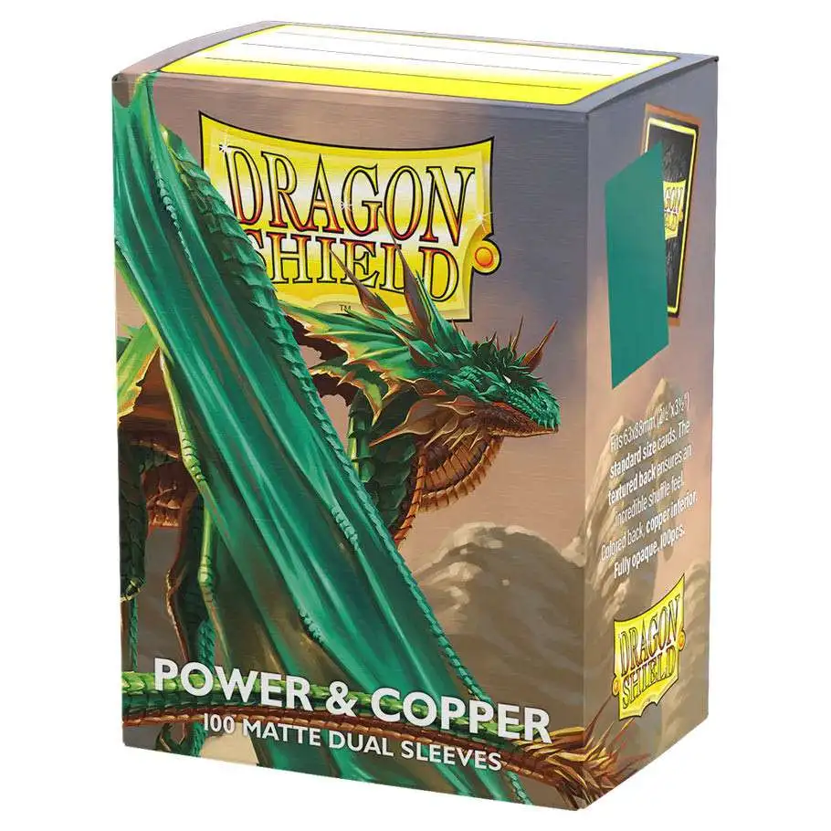 Board Games - Dragon Shield Matte Dual Power Copper Standard Card Sleeves 100 buc