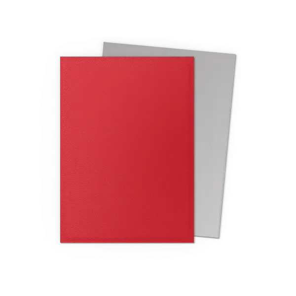 Dragon Shield Matte Dual Sleeves Crimson Silver – 100 Protectii Carti Standard [1]