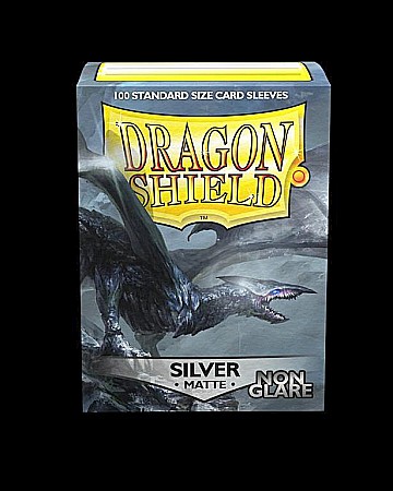 Dragon Shield Matte Non-Glare Sleeves - Silver (100 Sleeves) [3]
