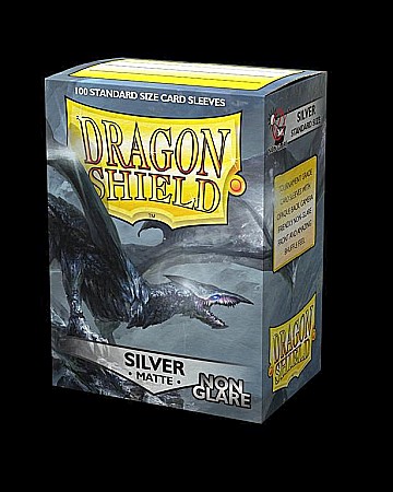 Dragon Shield Matte Non-Glare Sleeves - Silver (100 Sleeves) [2]