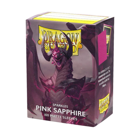 Trading Card Games - Dragon Shield Matte Pink Sapphire Sleeves 100 buc – Sparkle Edition
