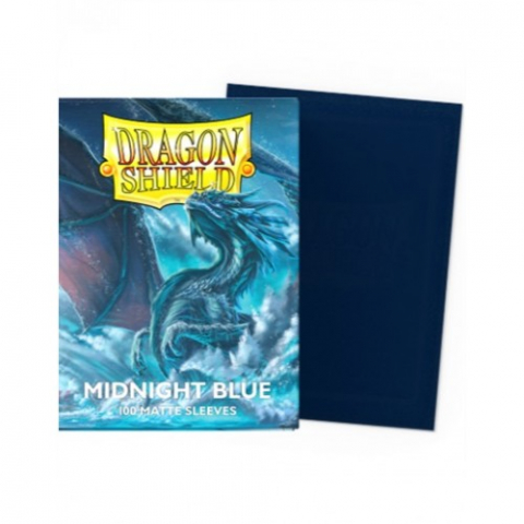 Accesorii pentru boardgames - Dragon Shield Matte Sleeves – Midnight Blue (100 buc)