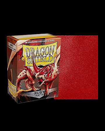 Accesorii jocuri de societate - Dragon Shield Matte Sleeves - Ruby (100 Sleeves)