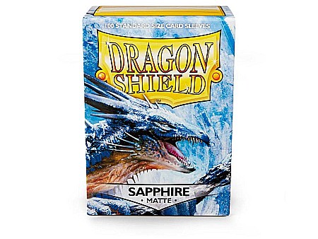 Accesorii jocuri de societate - Dragon Shield Matte Sleeves - Sapphire (100 Sleeves)