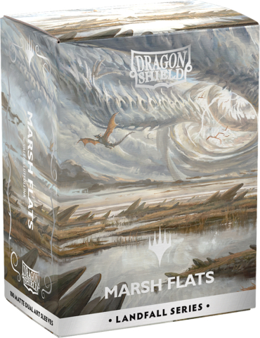 Noutati - Dragon Shield MTG Landfall Marsh Flats Matte Dual Sleeves 100 buc