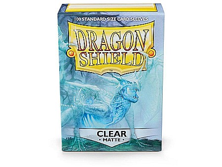 Accesorii jocuri de societate - Dragon Shield Standard Sleeves - Matte Clear (100 Sleeves)