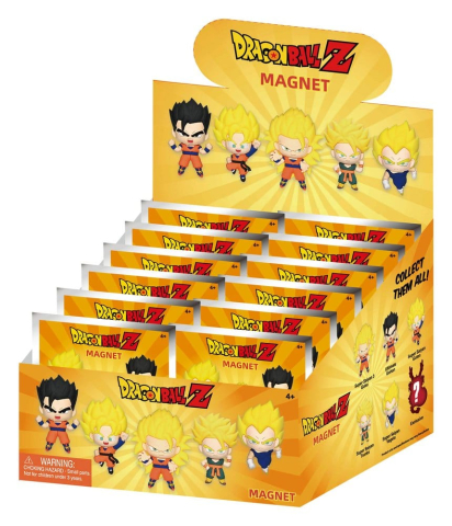 Dragonball Z 3D Foam Magnets Series 1 Blind Bag Display (12) [2]