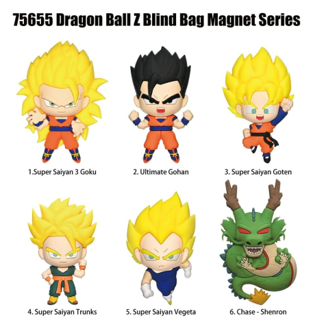 Dragonball Z 3D Foam Magnets Series 1 Blind Bag Display (12) [1]