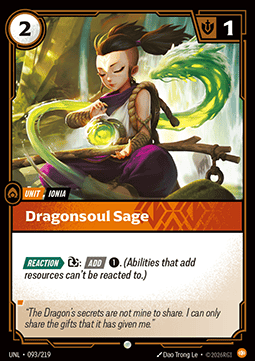 Singles Trading Card Games - Dragonsoul Sage Unleashed - Singles 093 FOILED