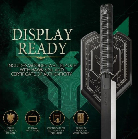 PRECOMENZI - Dune Replica 1/1 Duncan Idaho Shortsword with Wall Mount 63 cm