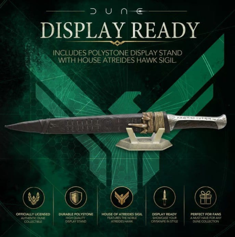 PRECOMENZI - Dune Replica 1/1 Paul Atreides Crysknife (Dune Part II) 49 cm