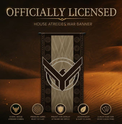 Dune Replica 1/1 War Banner House Atreides [1]