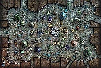 Accesorii pentru boardgames - Dungeon and Dragons: Vinyl Game Mat - Merchants Bazaar