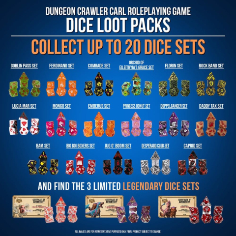 Games - Dungeon Crawler Carl Dice Blind Box Display (20)