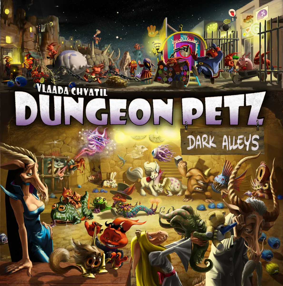 Board Games - Dungeon Petz: Dark Alleys – Extensie (EN)
