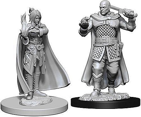Dungeons and Dragons - Dungeons and Dragons: Nolzurs Marvelous Unpainted Miniatures - Human Ranger & Moon Elf Sorcerer
