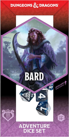 Zaruri - Dungeons & Dragons Bard Adventure Dice Set - 14 Zaruri RPG Sirius Dice