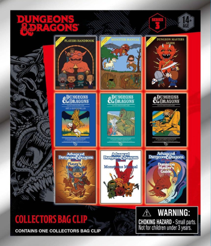 PRECOMENZI - Dungeons & Dragons Classic 3D PVC Bag Clips Series 3 Blind Bag Display (24)