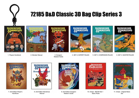 Dungeons & Dragons Classic 3D PVC Bag Clips Series 3 Blind Bag Display (24) [2]
