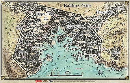 Altele - Dungeons & Dragons: Descent Into Avernus - Baldurs Gate Map