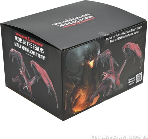 Dungeons and Dragons - Dungeons & Dragons Icons of the Realms – Adult Black Dragon Miniature