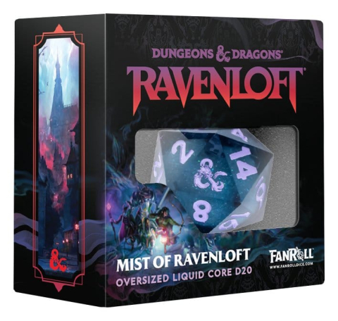 PRECOMENZI - Dungeons & Dragons Mists of Ravenloft Dice Oversized Liquid Core d20