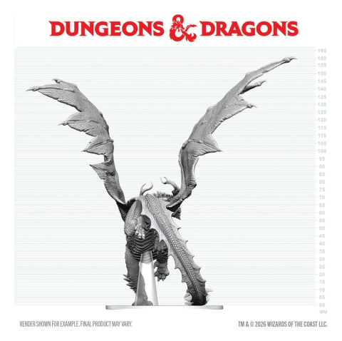 PRECOMENZI - Dungeons & Dragons Nolzur's Marvelous Miniatures Unpainted Miniature Adult Spirit Dragon 24 cm