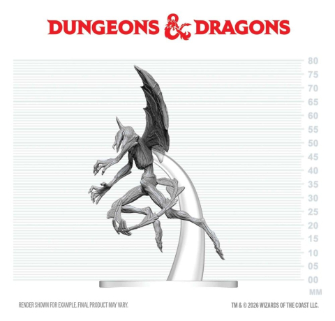 Dungeons & Dragons Nolzur's Marvelous Miniatures Unpainted Miniature Nightgaunt 17 cm [3]