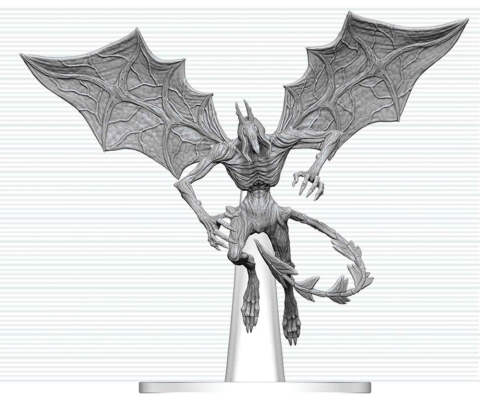 Dungeons & Dragons Nolzur's Marvelous Miniatures Unpainted Miniature Nightgaunt 17 cm [4]
