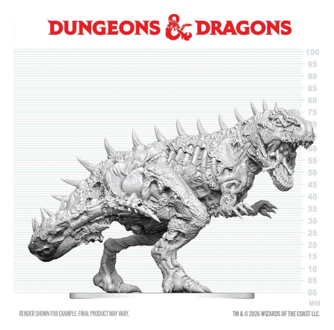 Dungeons & Dragons Nolzur's Marvelous Miniatures Unpainted Miniature Tyrannosaurus Zombie 20 cm [3]