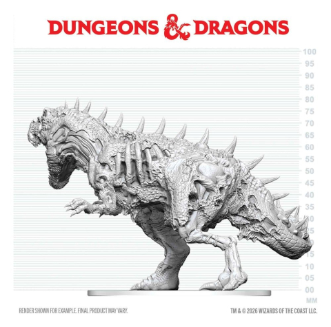 Dungeons & Dragons Nolzur's Marvelous Miniatures Unpainted Miniature Tyrannosaurus Zombie 20 cm [2]