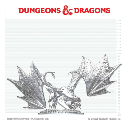 Dungeons & Dragons Nolzur's Marvelous Miniatures Unpainted Miniature Young Sapphire Dragon 20 cm [1]