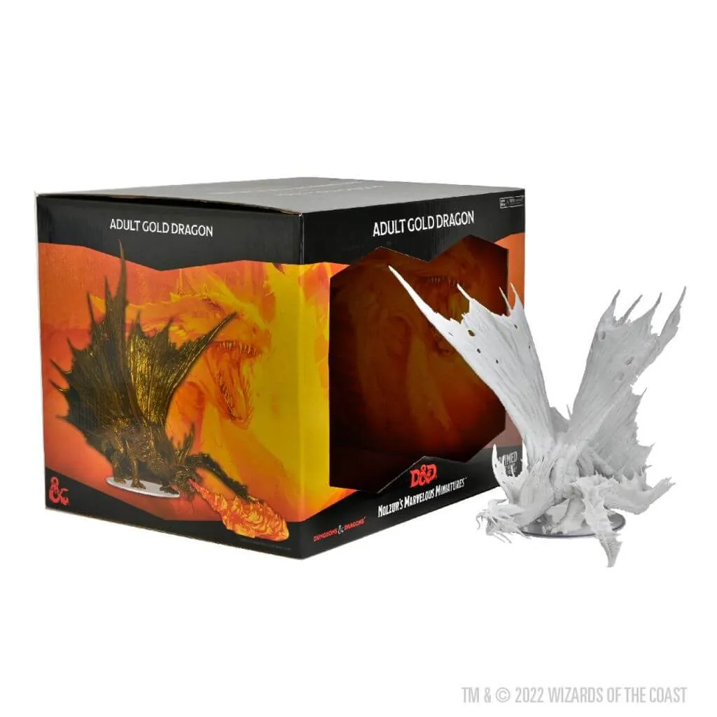 Nolzur - Dungeons & Dragons Nolzurs Marvelous Miniatures: Adult Gold Dragon