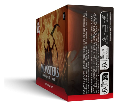 Dungeons & Dragons RPG Reference Cards: Monsters (Animals and NPCs) *English Version* [3]