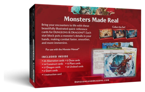Games - Dungeons & Dragons RPG Reference Cards: Monsters (Fearsome and Ferocious) *English Version*