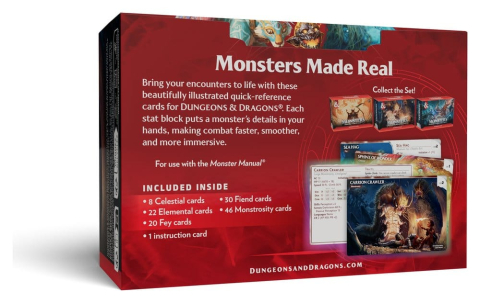 Games - Dungeons & Dragons RPG Reference Cards: Monsters (Mystical and Menacing) *English Version*