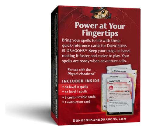 Games - Dungeons & Dragons RPG Reference Cards: Spells (Levels 0-1) *English Version*