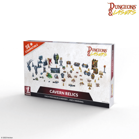 Board Games - Dungeons & Lasers - Cavern Relics Set Accesorii Scenice pentru RPG si Wargames