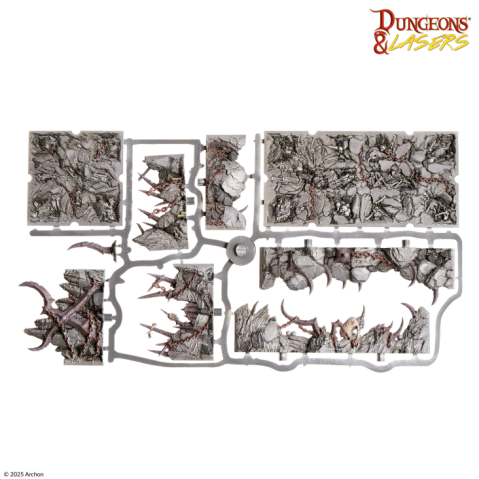 Dungeons & Lasers: Demonic Caves Pre-Painted Terrain Set [1]