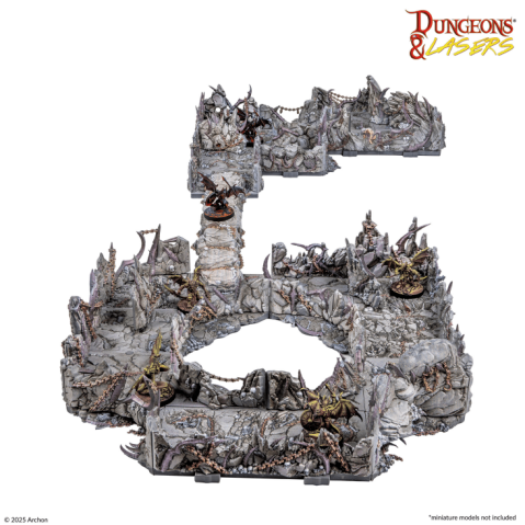 Dungeons & Lasers: Demonic Caves Pre-Painted Terrain Set [3]