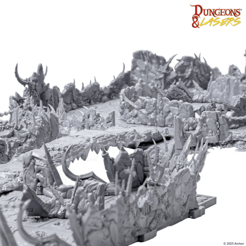 Dungeons & Lasers: Demonic Caves Terrain Set (Unpainted) [3]