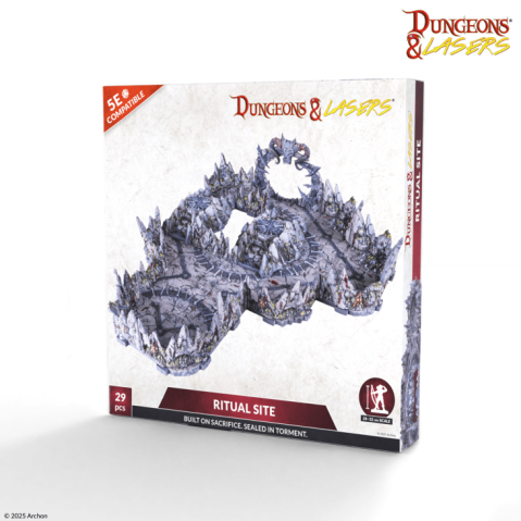 Board Games - Dungeons & Lasers - Ritual Site Terrain Set pentru RPG si Wargames