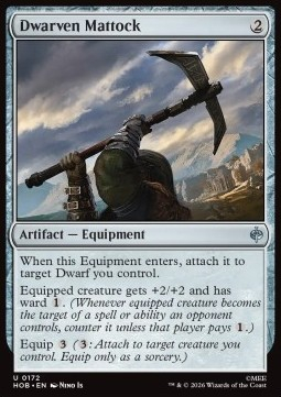 Magic: The Gathering Singles - Dwarven Mattock The Hobbit - Singles 172 FOILED