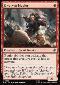 Magic: The Gathering Singles - Dwarven Mauler The Hobbit - Singles 95 FOILED