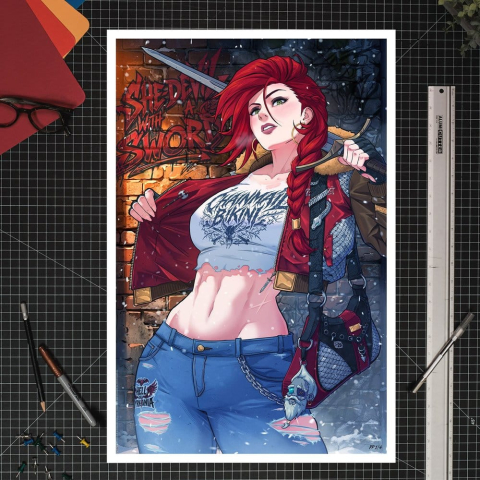PRECOMENZI - Dynamite Entertainment Fine Art Print Red Sonja 61 x 41 cm - unframed