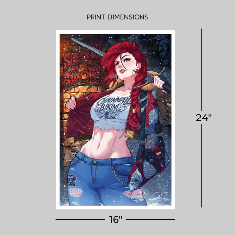 Dynamite Entertainment Fine Art Print Red Sonja 61 x 41 cm - unframed [4]